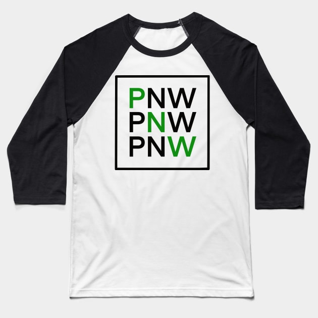 PNW Baseball T-Shirt by AustomeArtDesigns